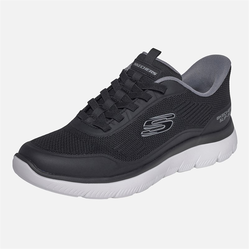 SKECHERS Herren Summits Leyter Slip Ins Sneaker Schwarz