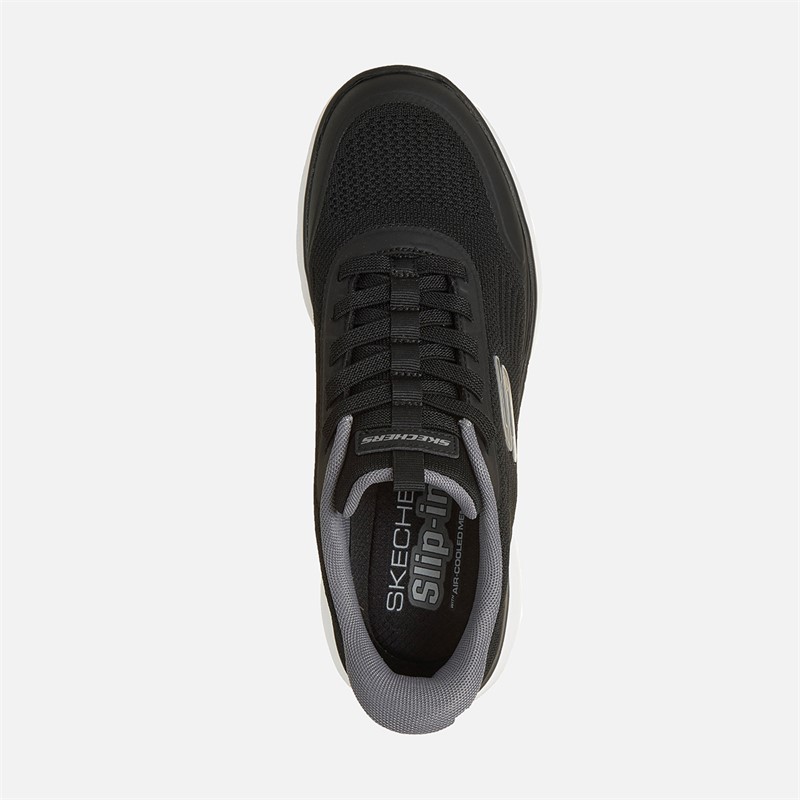 SKECHERS Herren Summits Leyter Slip Ins Sneaker Schwarz