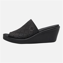 SKECHERS Womens Silky Take2 Rumble On Sandals Black