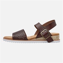SKECHERS Womens Sunny Flair Desert Kiss Sandals Chocolate