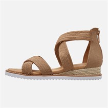 SKECHERS Womens Desert Kiss Sandals Tan