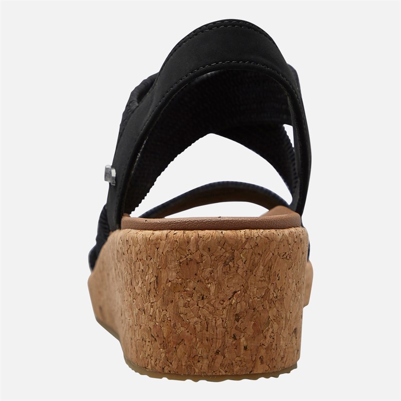 SKECHERS Womens Love Stays Arch Fit Beverlee Sandals Black