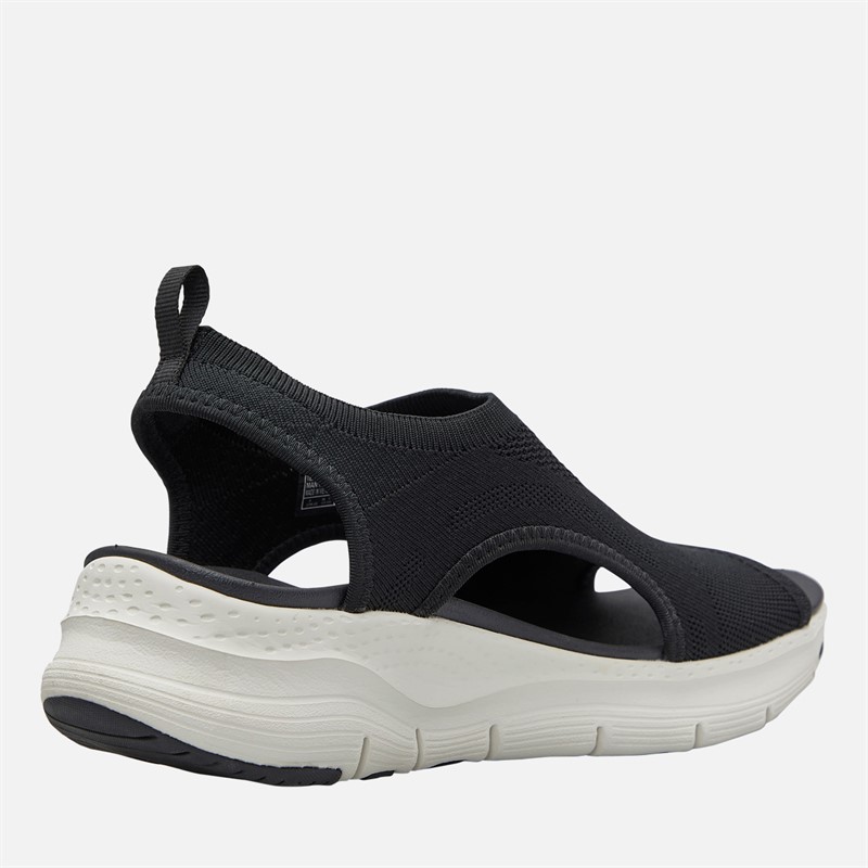 SKECHERS Womens City Catch Arch Fit Sandals Black