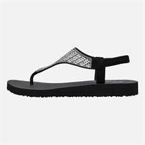 SKECHERS Womens Glamorous Muse Meditation Sandals Black
