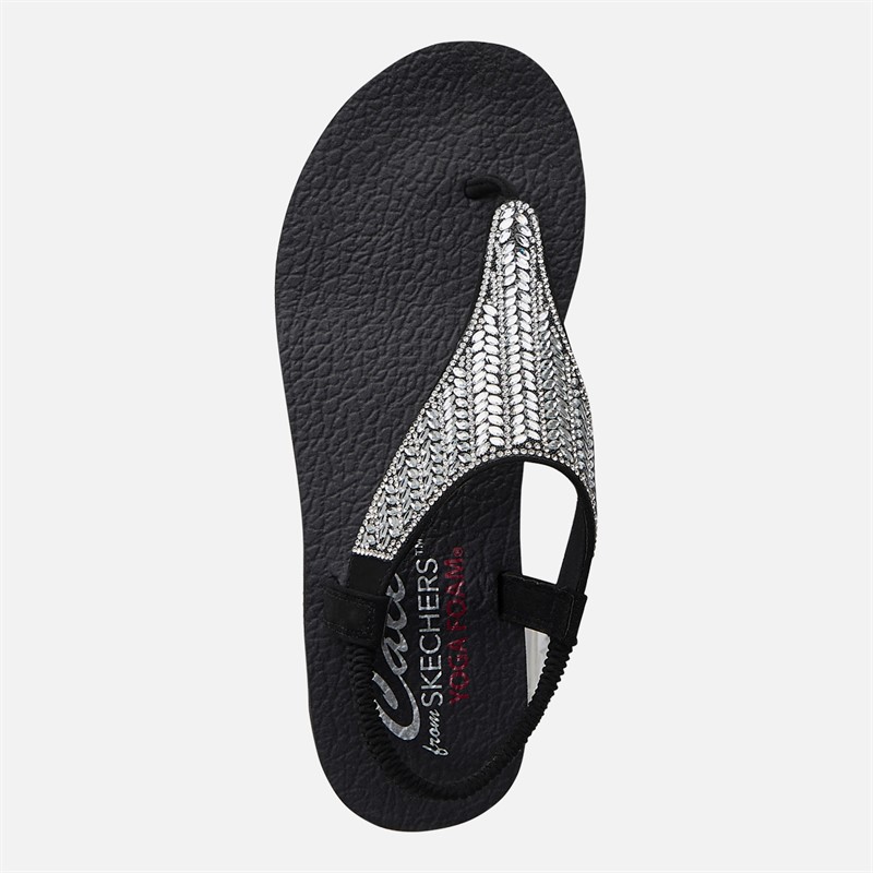 SKECHERS Womens Glamorous Muse Meditation Sandals Black