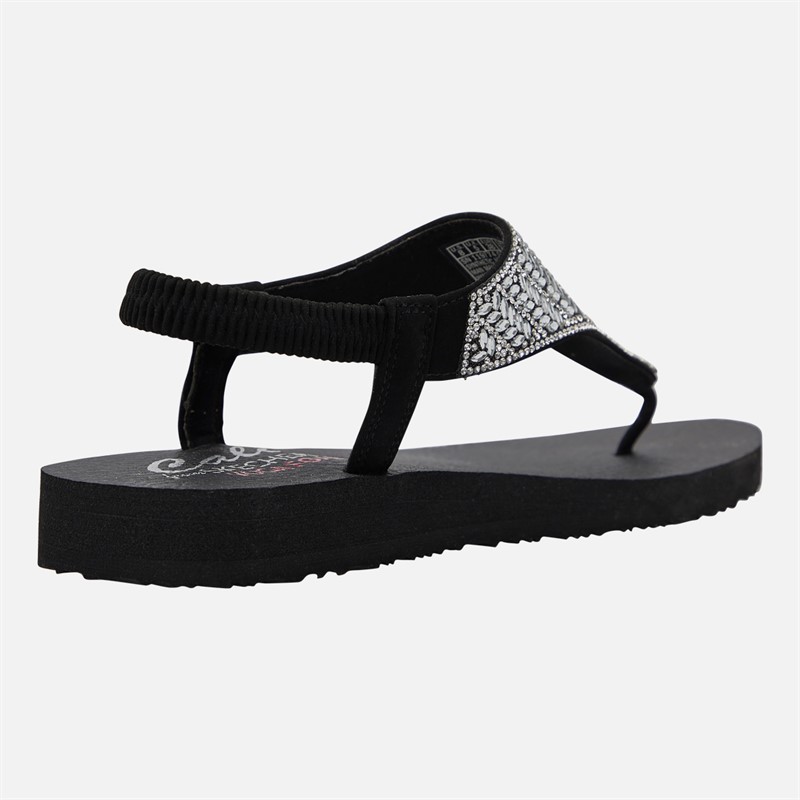 SKECHERS Womens Glamorous Muse Meditation Sandals Black