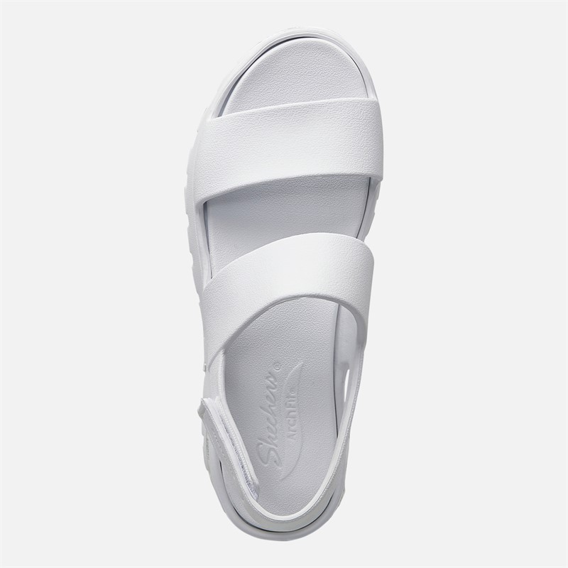 SKECHERS Womens Day Dream Arch Fit Footsteps Sandals White