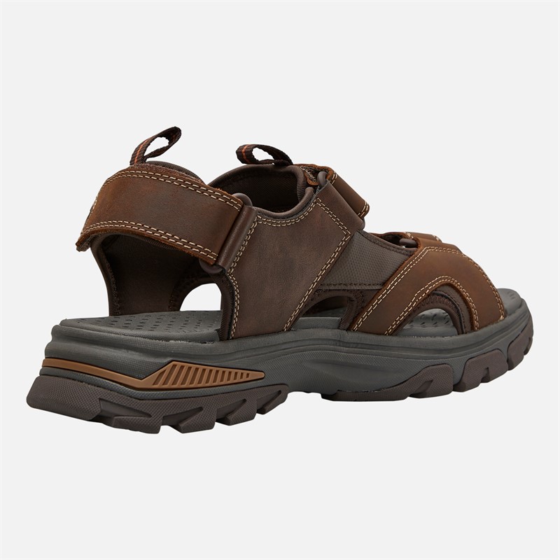 SKECHERS Mens Satico Ralcon SD Sandals Dark Brown