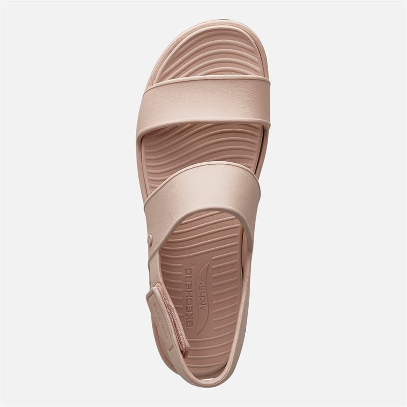 SKECHERS Womens Sunrise Arch Fit Upbeat Sandals Light Pink