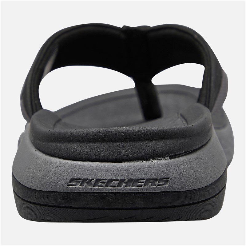 SKECHERS Mens Falco Silva Flip Flops Black