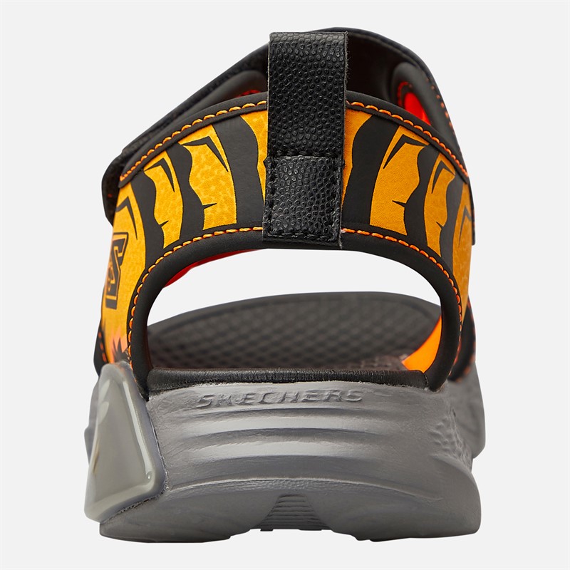 SKECHERS Boys Splash Bugtacular Creature Sandals Black/Yellow