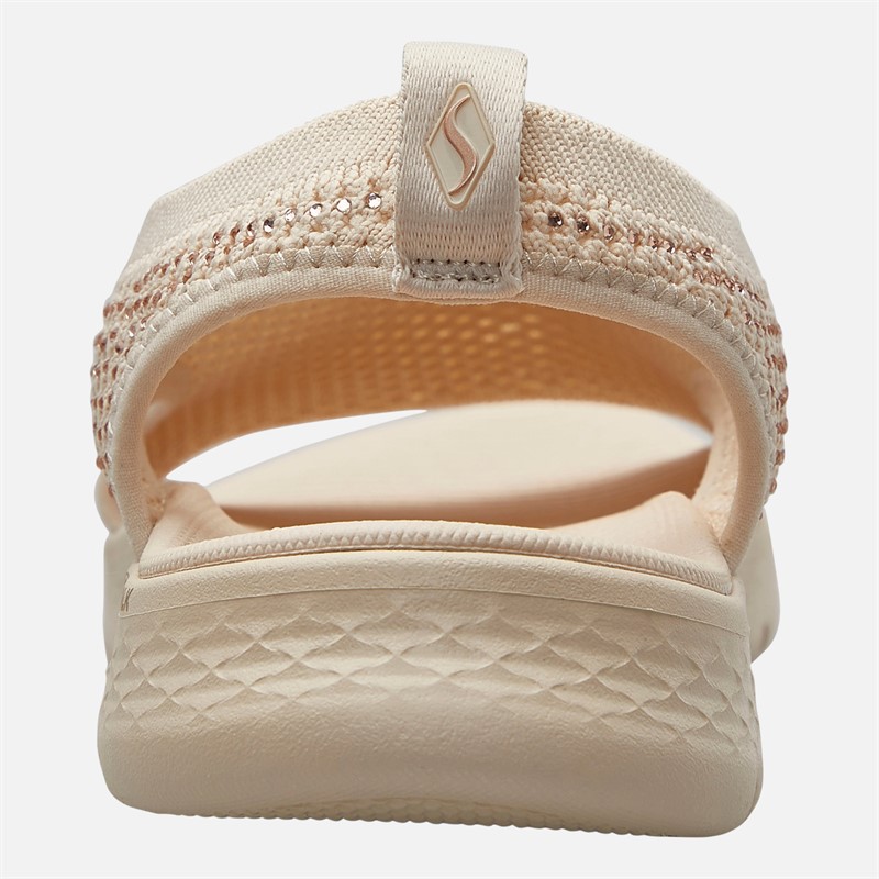 SKECHERS Womens Dolly Go Walk Flex Sandals Natural