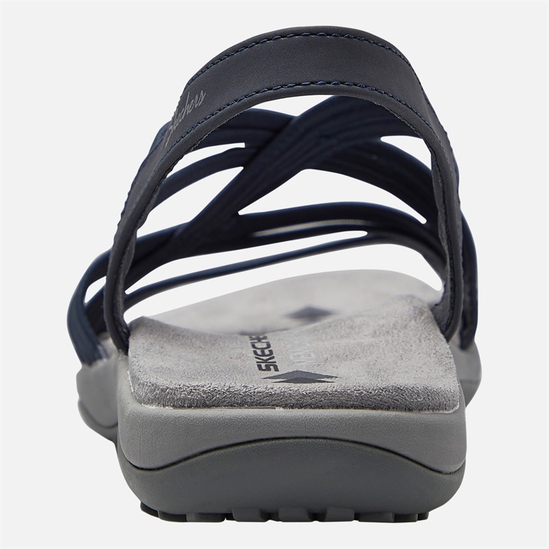 SKECHERS Womens Simply Stretch Reggae Slim Sandals Navy