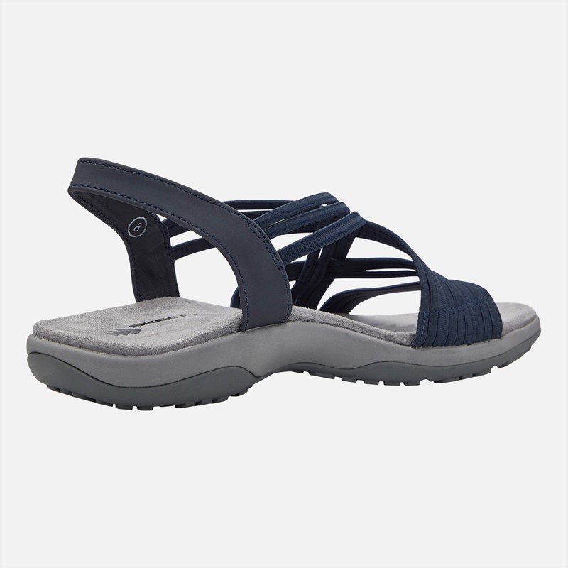 SKECHERS Womens Simply Stretch Reggae Slim Sandals Navy