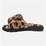 SKECHERS Womens Furreal Arch Fit Lounge Slippers Leopard