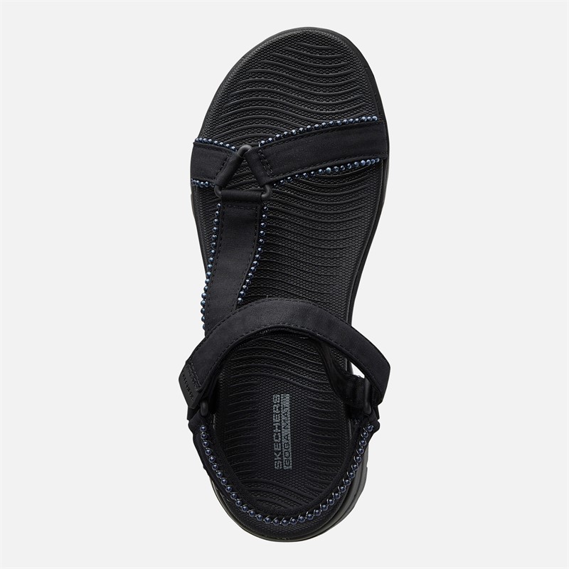 SKECHERS Womens Classy On-The-Go Flex Sandals Black