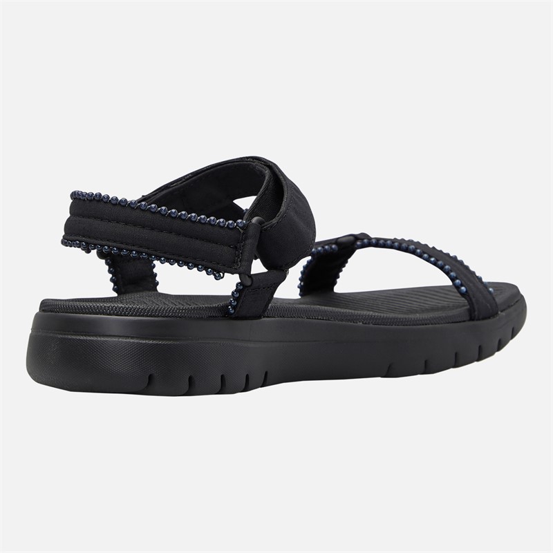 SKECHERS Womens Classy On-The-Go Flex Sandals Black