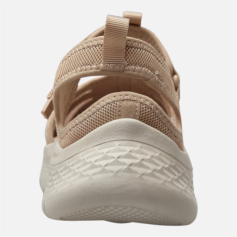 SKECHERS Womens Jill Go Walk Flex Sandals Taupe