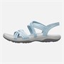 SKECHERS Womens In-Love Reggae Slim Sandals Light Blue