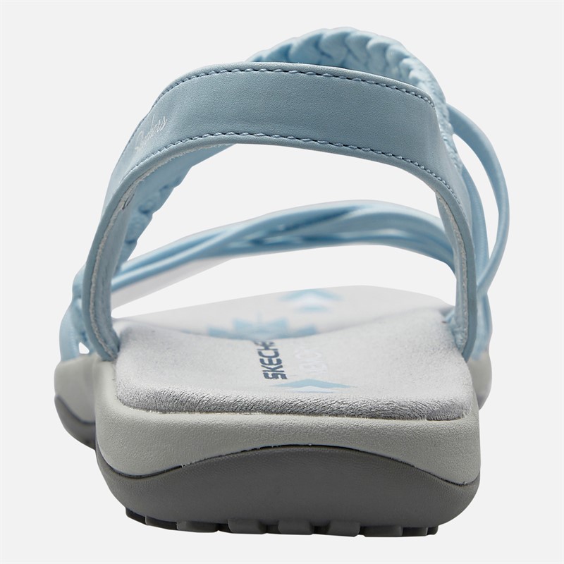 SKECHERS Womens In-Love Reggae Slim Sandals Light Blue