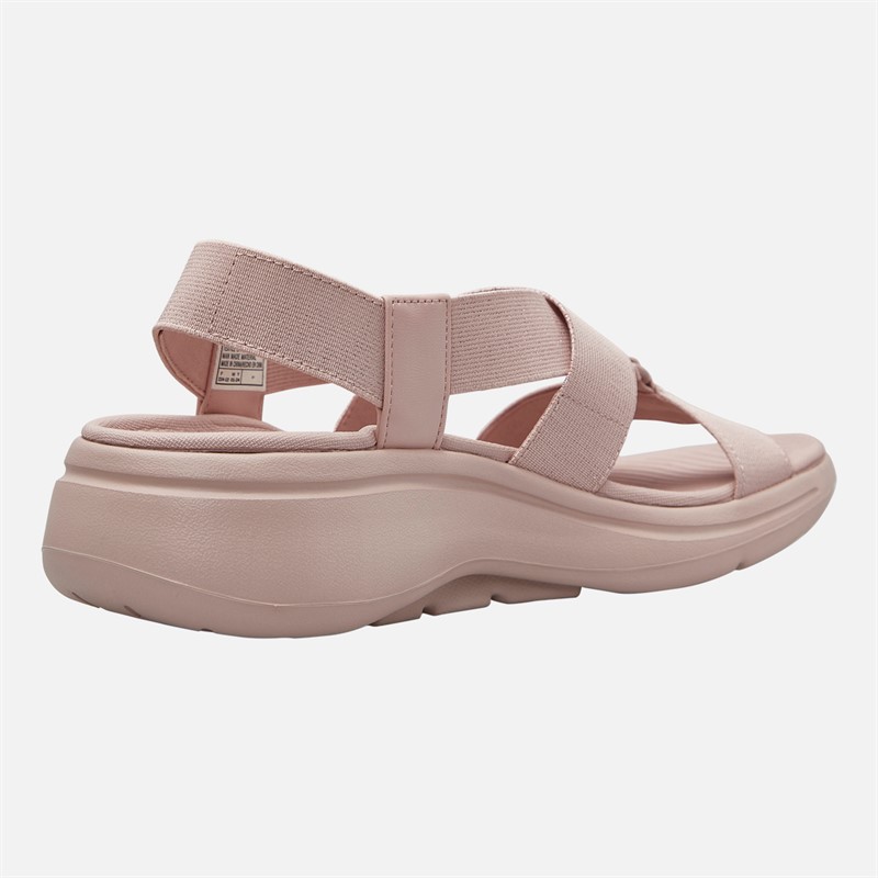 SKECHERS Womens Pleasant Go Walk Arch Fit Sandals Blush