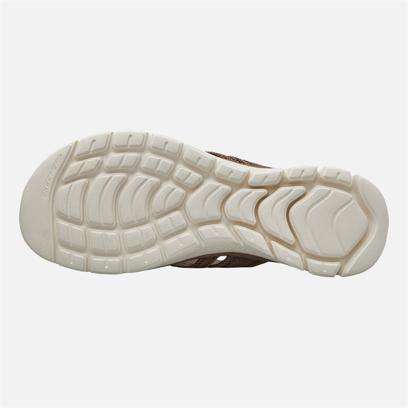 SKECHERS Womens Perfect 4 You Flex Appeal 4.0 Sandals Mocha