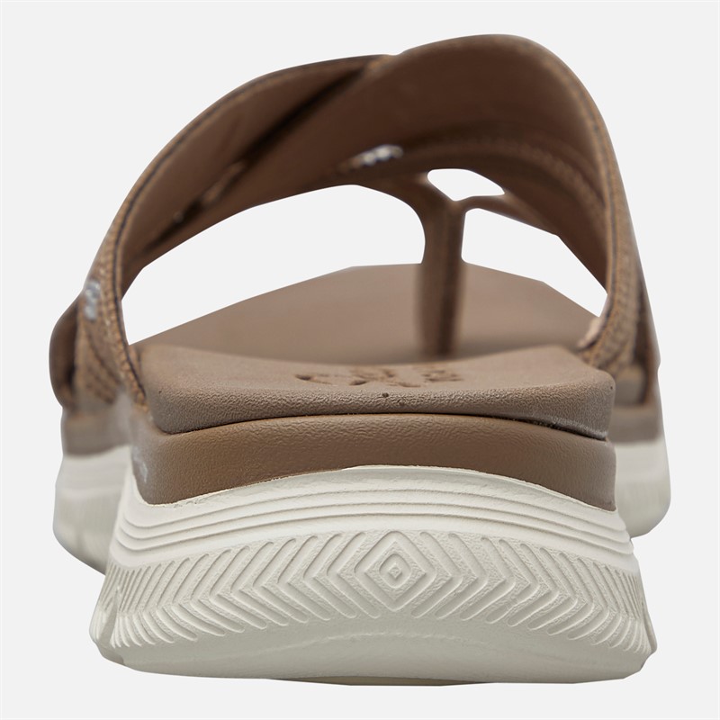 SKECHERS Womens Perfect 4 You Flex Appeal 4.0 Sandals Mocha