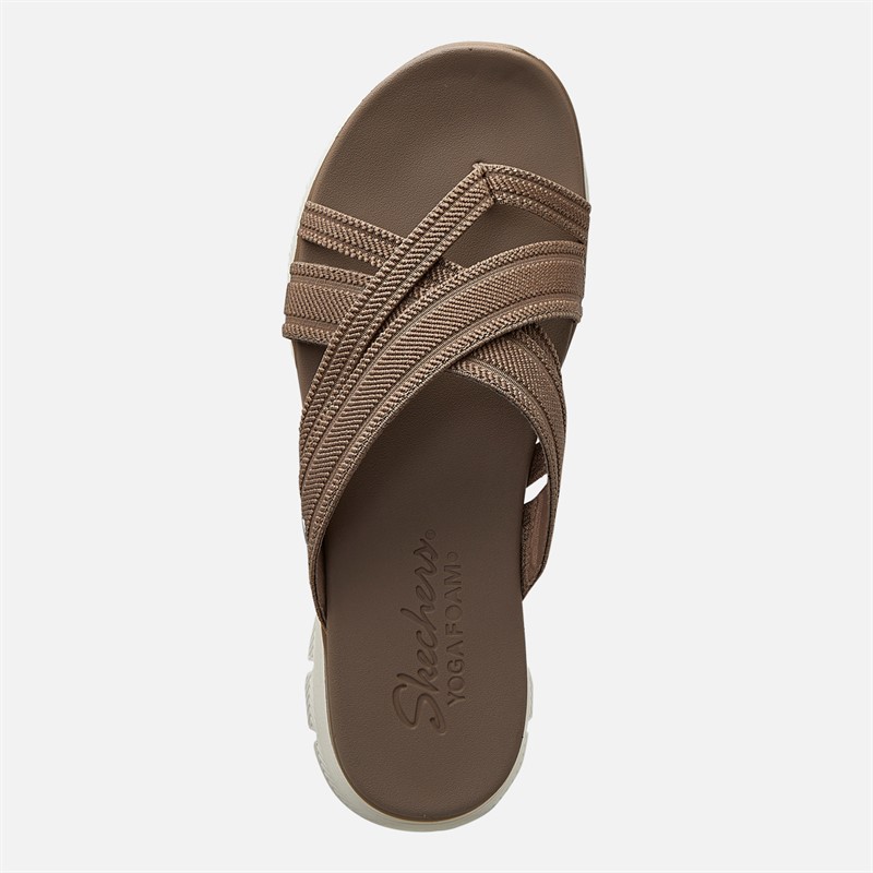 SKECHERS Womens Perfect 4 You Flex Appeal 4.0 Sandals Mocha