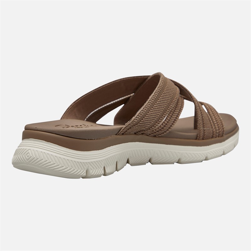 SKECHERS Womens Perfect 4 You Flex Appeal 4.0 Sandals Mocha