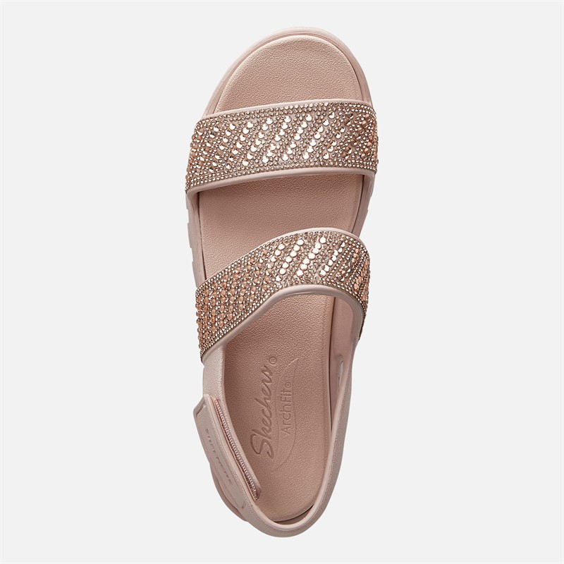 SKECHERS Womens Enchant Arch Fit Footsteps Sandals Rose