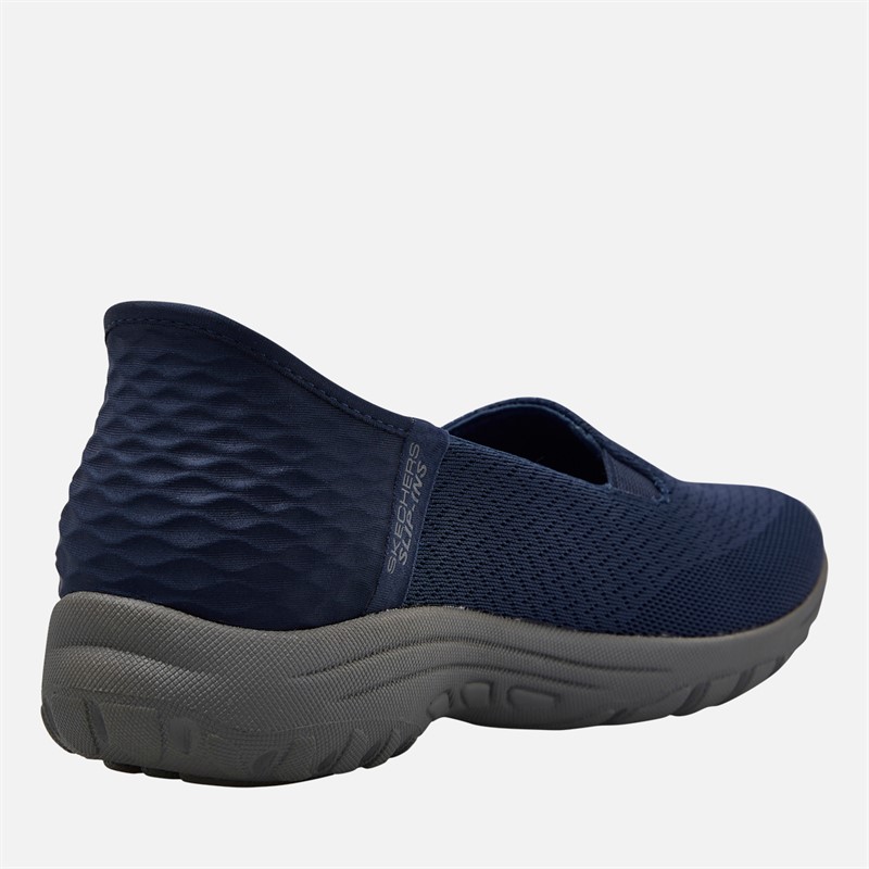 SKECHERS Womens Reggae Fest 2.0 Guiding Light Slip On Shoes Navy