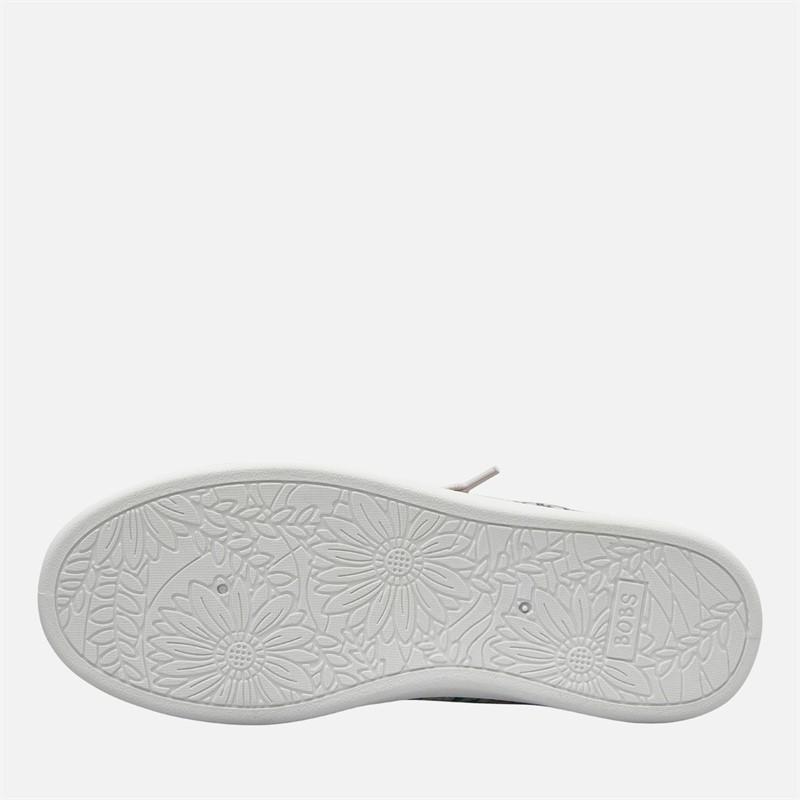 SKECHERS Womens Bobs D'Vine Pattern Plays Trainers Natural Multi