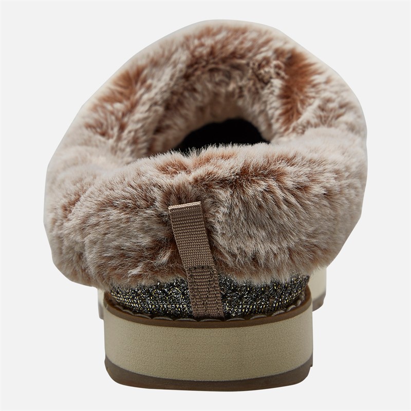 SKECHERS Womens Keepsakes 2.0 Charm Chateau Slippers Champagne