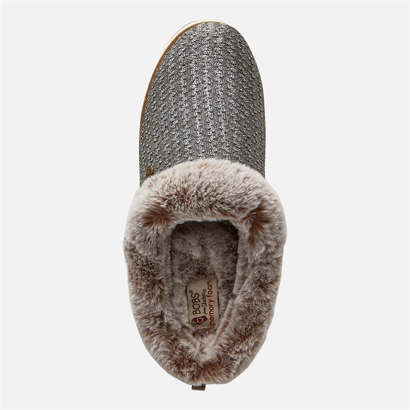 SKECHERS Womens Keepsakes 2.0 Charm Chateau Slippers Champagne