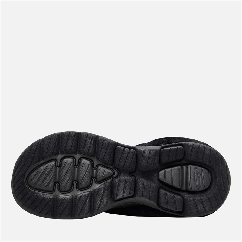 SKECHERS Womens Go Walk 5 Cozy Embrace Slippers Black/Black