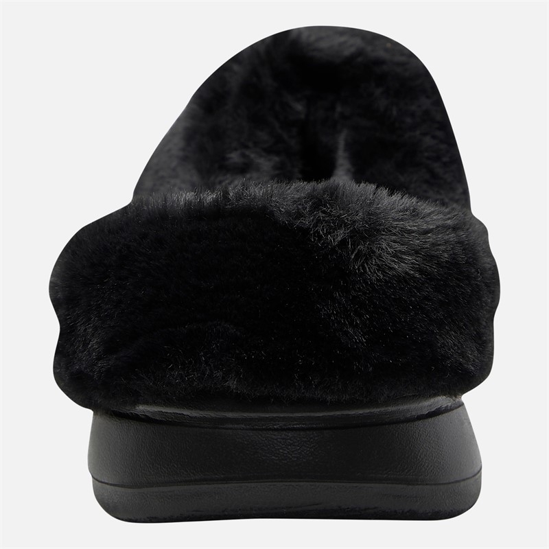 SKECHERS Womens Go Walk 5 Cozy Embrace Slippers Black/Black