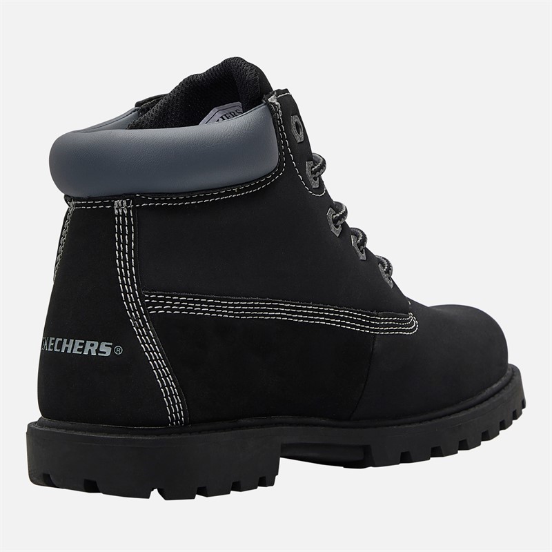 SKECHERS Kids Waterproof Power Reach Hydro Tread Boots Black