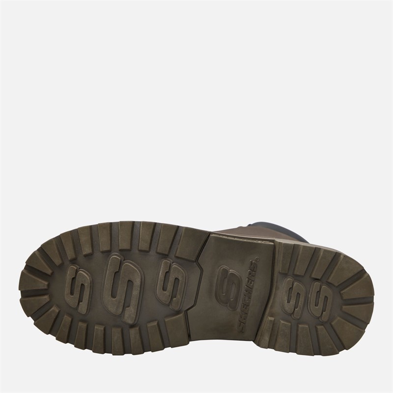 SKECHERS Kids Waterproof Power Reach Hydro Tread Boots Dark Brown