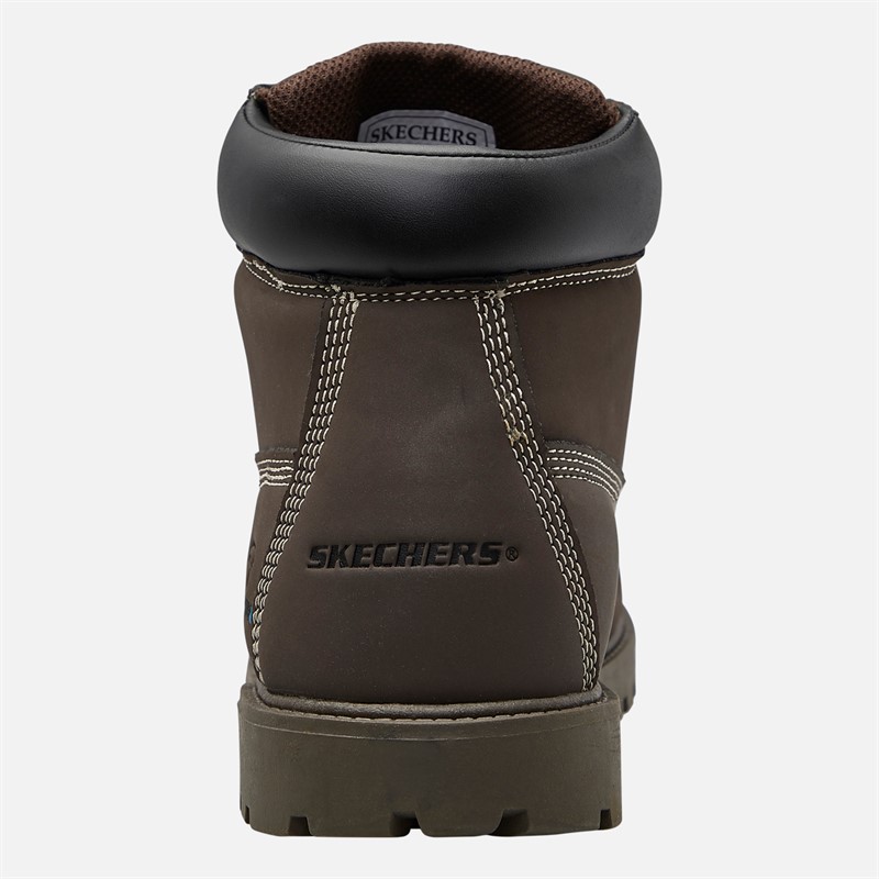 SKECHERS Kids Waterproof Power Reach Hydro Tread Boots Dark Brown