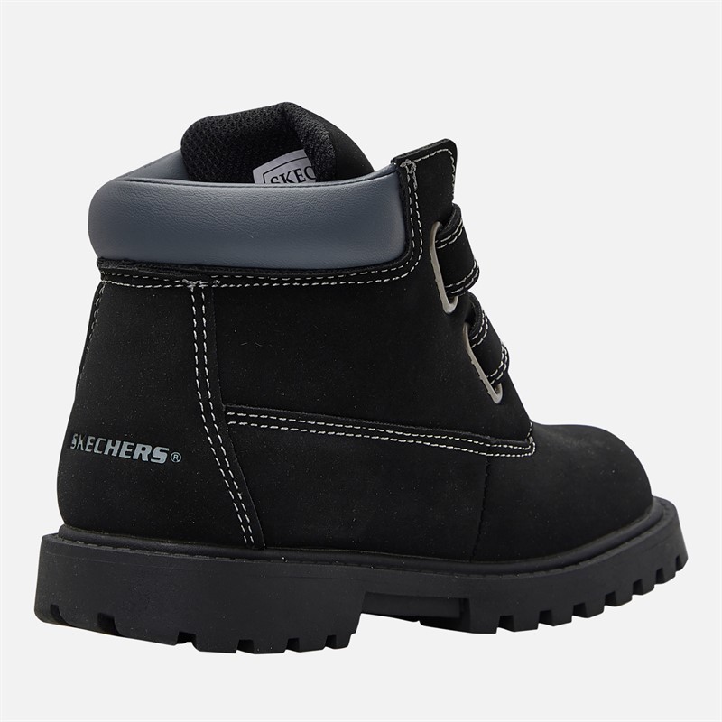 SKECHERS Infants Power Reach Lil' Lumberer Boots Black
