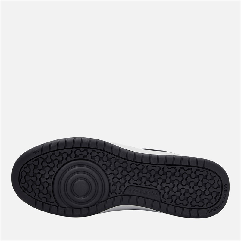 SKECHERS Mens Koopa Court Volley Low Varsity Trainers Black