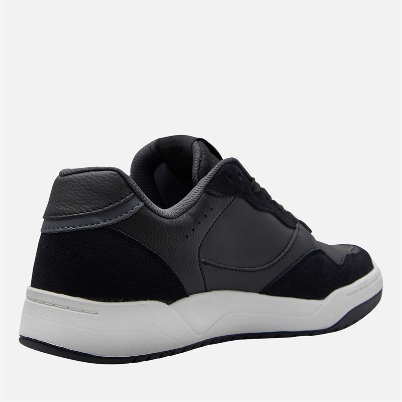 SKECHERS Mens Koopa Court Volley Low Varsity Trainers Black
