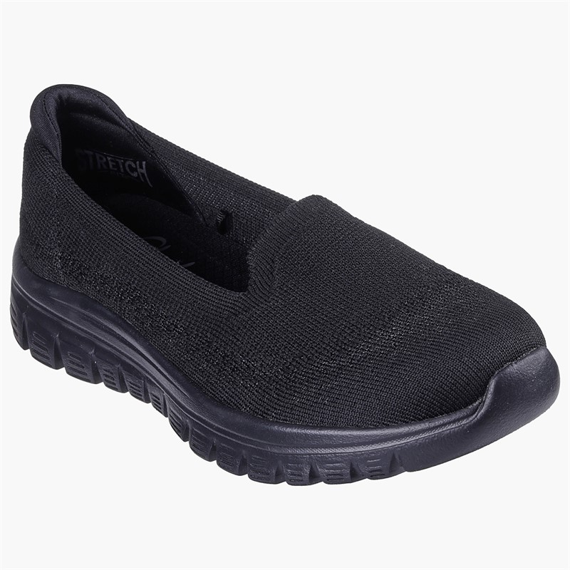 SKECHERS Baskets gracieuses Femme Noir