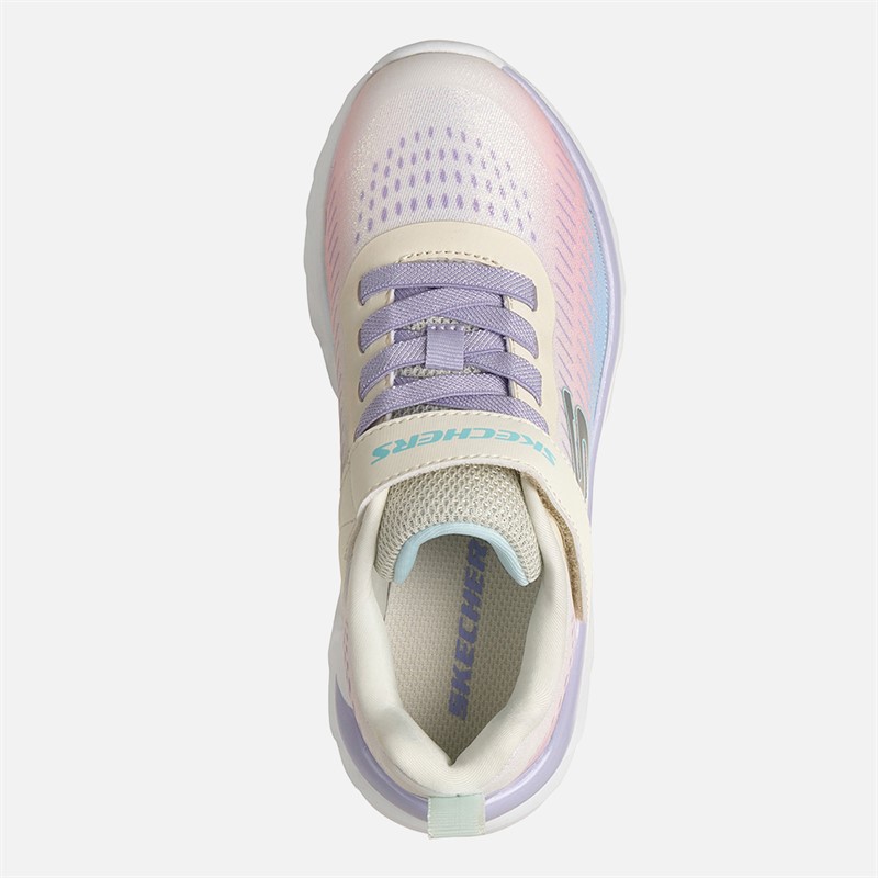 SKECHERS Girls Boundless Colour Blitz Sneakers Natural