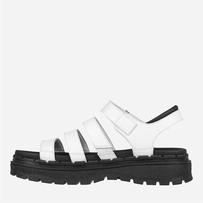 SKECHERS Womens Jammers Poppin Sandals White