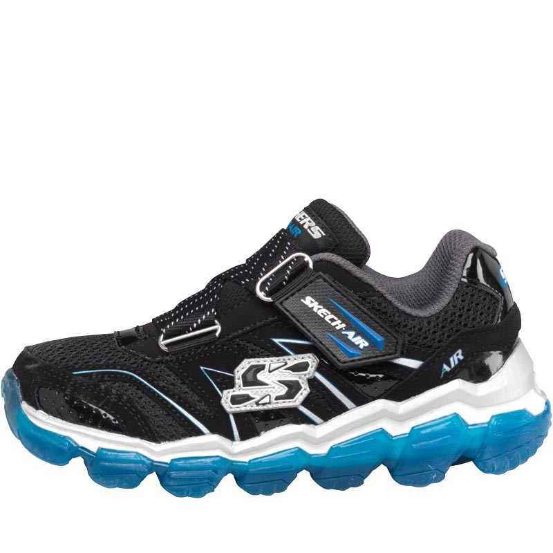 Buy Skechers Junior Boys Skech Air Trainers Blackroyal