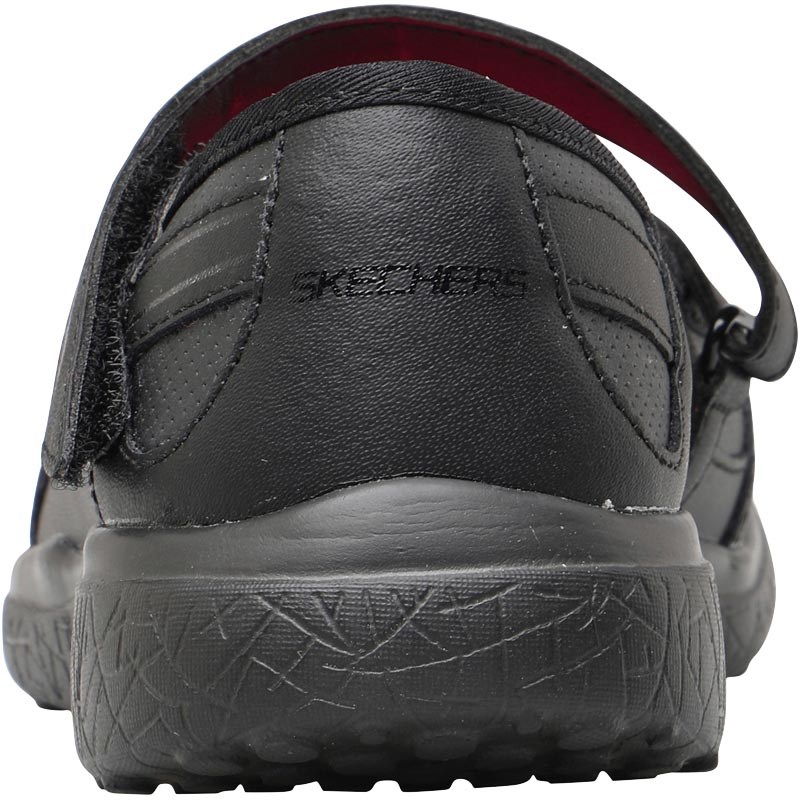 skechers black microburst trainers