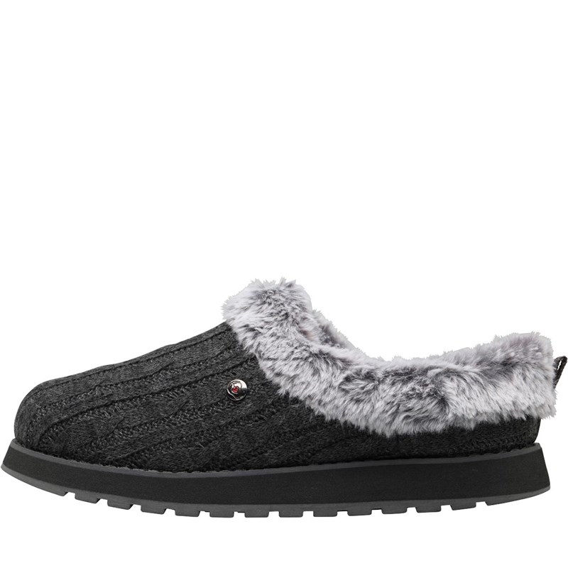 Buy SKECHERS Womens Keepsakes Ice Angel Slippers Charcoal