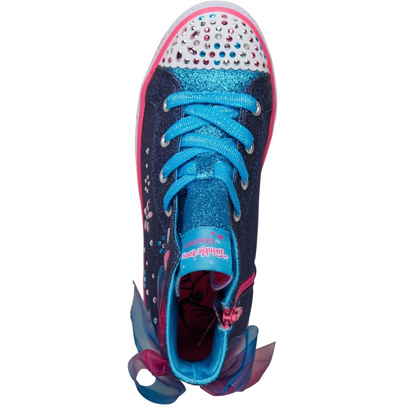 Buy SKECHERS Girls Fancy Faves Twinkle Toes Hi Tops Blue