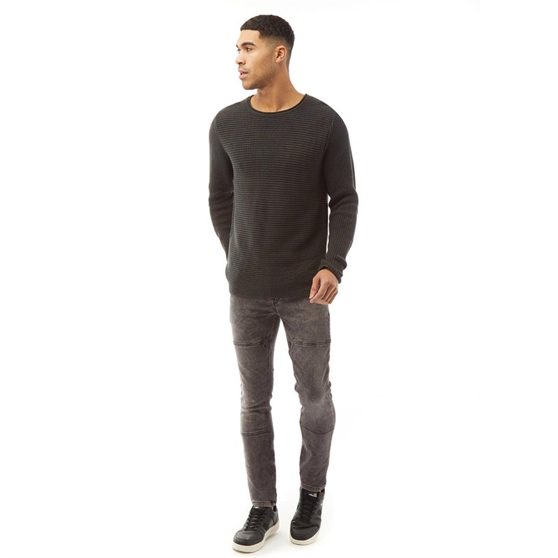 ONLY & SONS Mens Loom Slim Fit Jeans Grey Denim